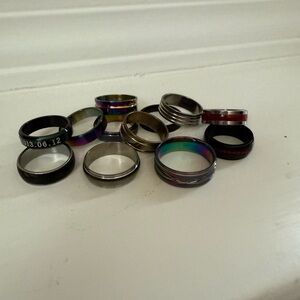 Lot of 12 Rings Various Sizes